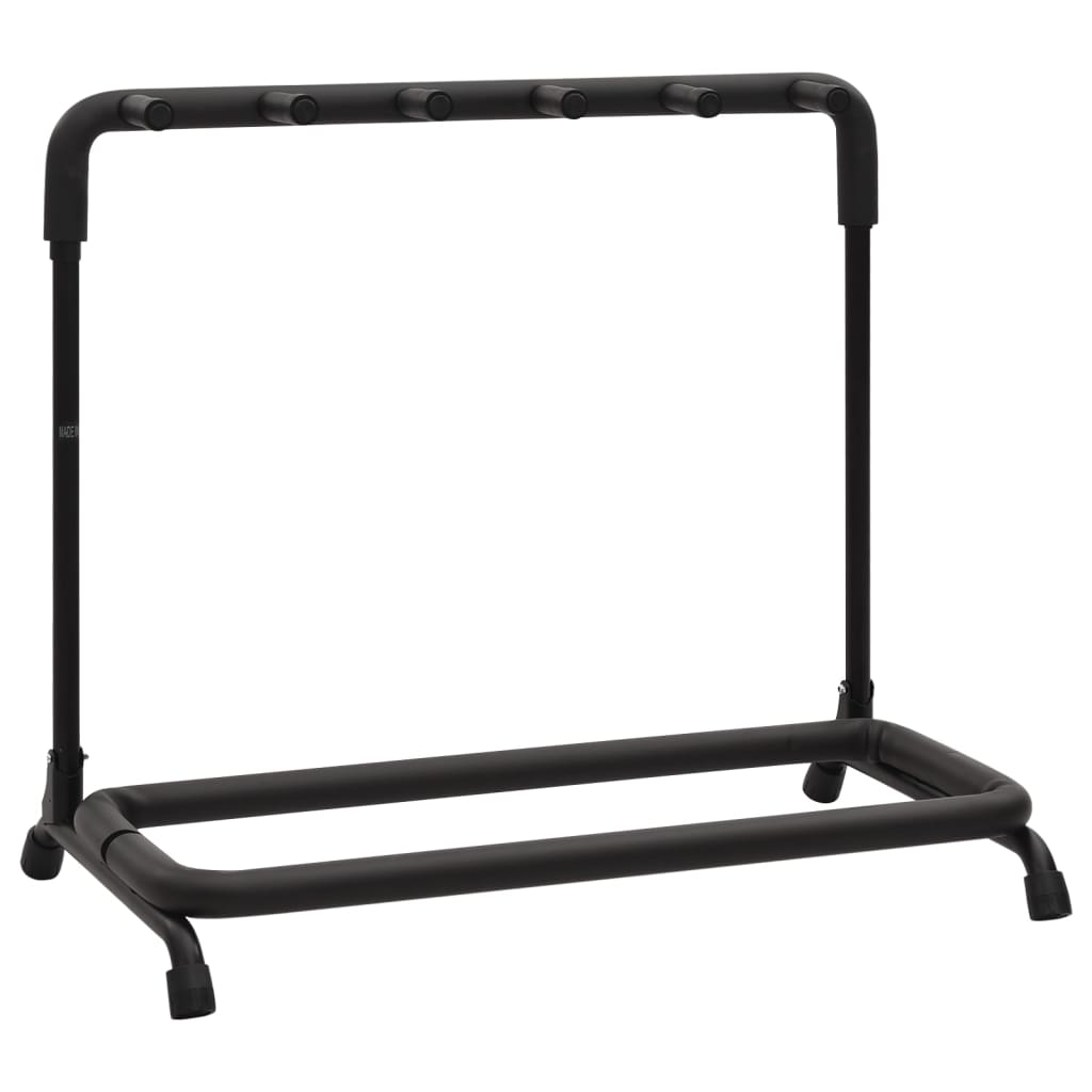 vidaXL Suporte dobrável para guitarras 5 secções 74x41x66 cm aço preto